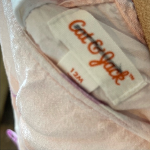 Linen blend baby dress. Size 12 Months - Picture 6 of 7